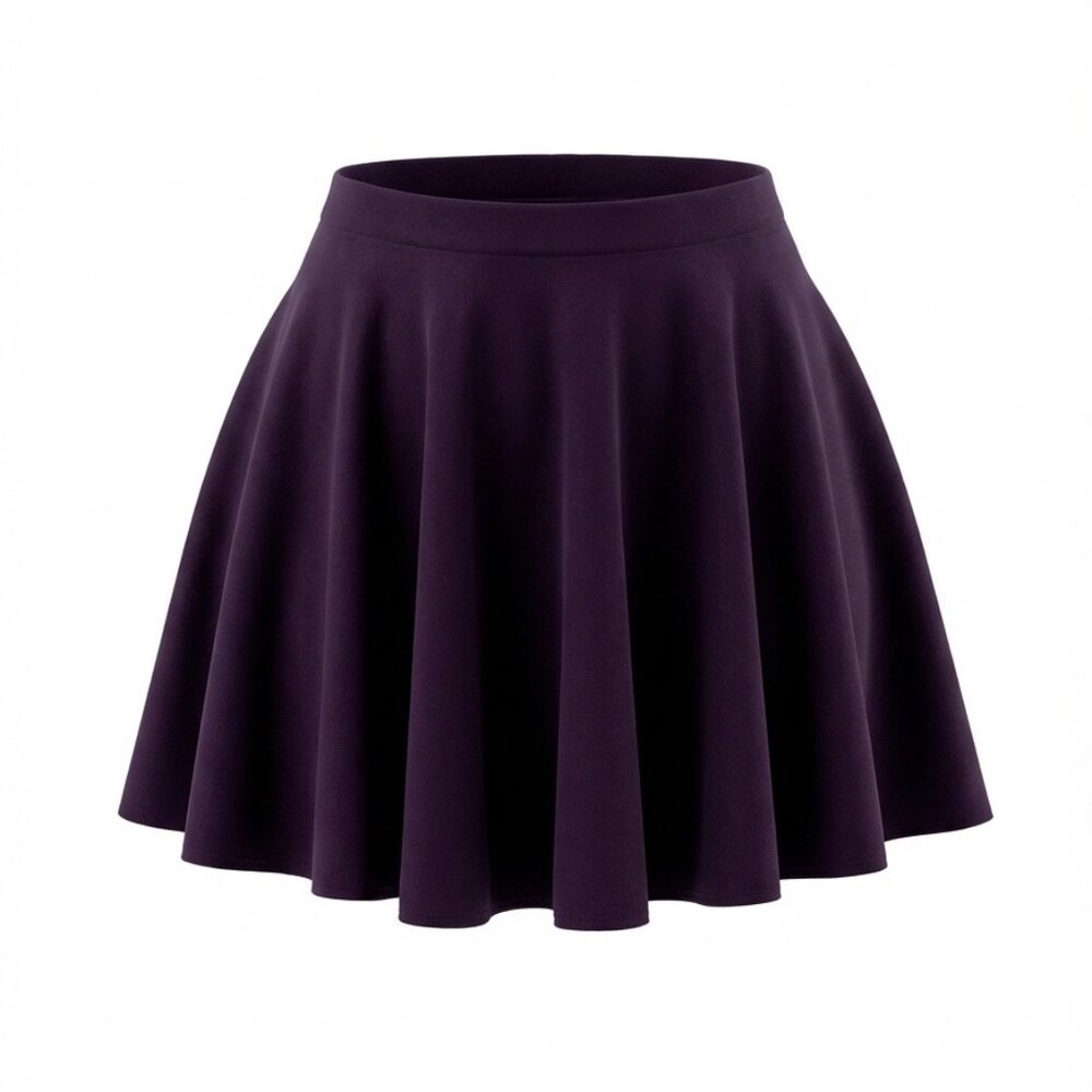 Women's Stretchy Flared Mini Skater Skirt